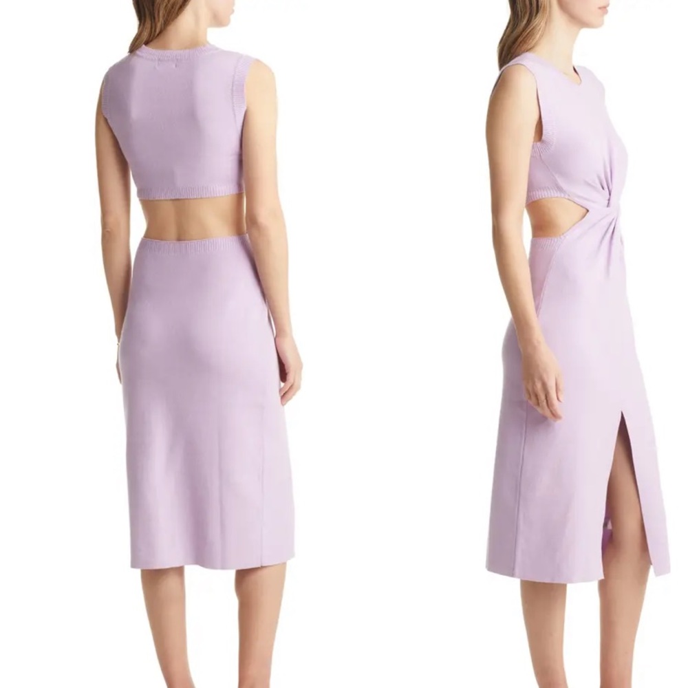 Nordstrom Vici CutOut Dress Lavender - Picture 2 of 7